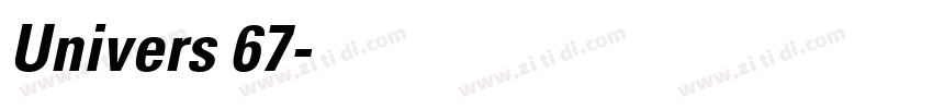 Univers 67字体转换